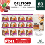 DeliTops - Pet Meal Topper - Beef and Vegetables - Bundle Pack