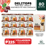 DeliTops - Pet Meal Topper -  Pork and Vegetables - Bundle Pack